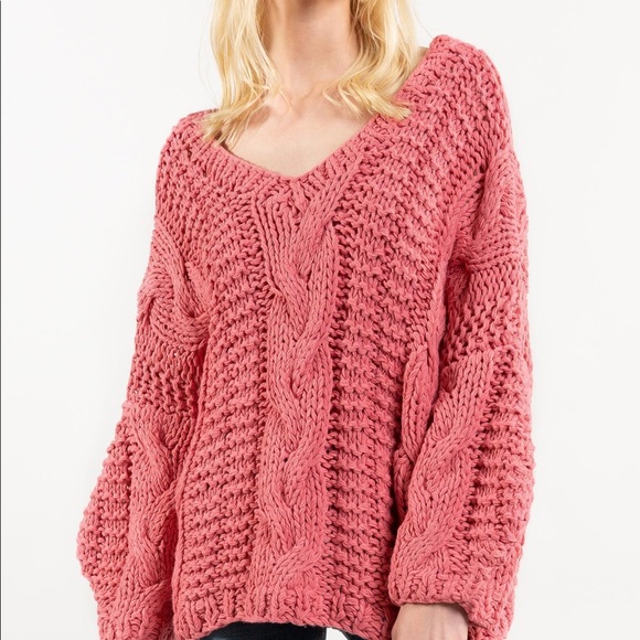 Onassis Hand-Made BubbleGum Sweater - Picture 5 of 7